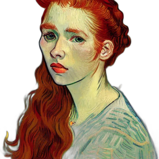 face, staff, hair, dragon transparent PNG cut-out