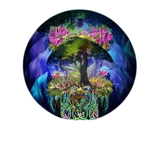 umbrella, flower, staff, tree transparent PNG cut-out
