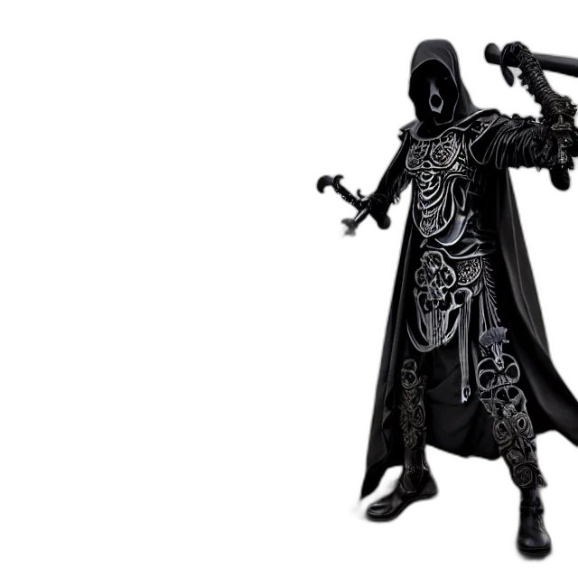 concept art, 3d render, armoured, grim transparent PNG cut-out