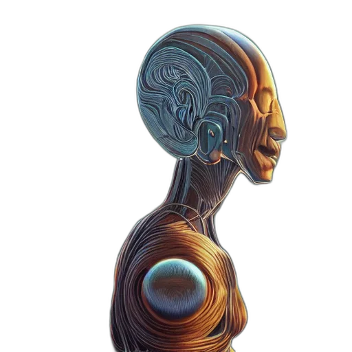 robot, mask, jewelry, face transparent PNG cut-out