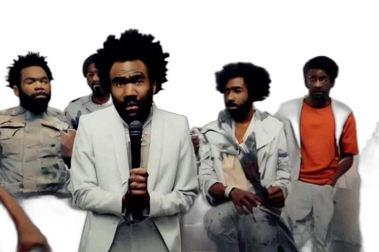 still, childish, gambino, america transparent PNG cut-out