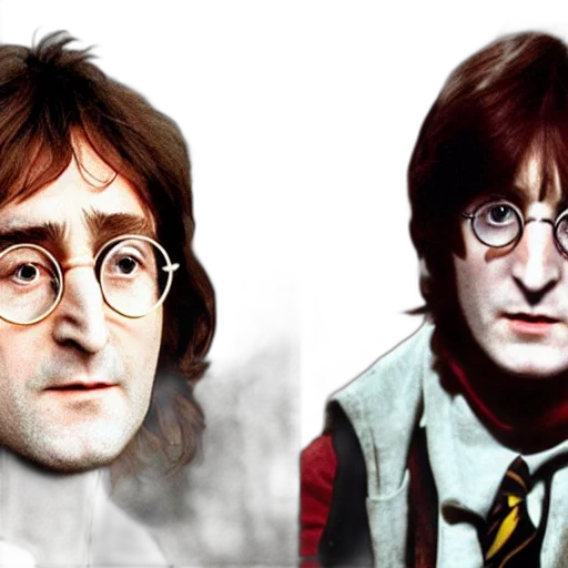 face, photorealistic, concept art, 3d render, comic book art, john, lennon, harry transparent PNG cut-out