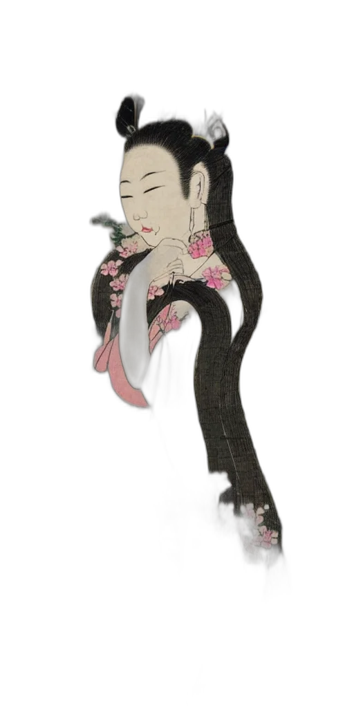 staff, hair, dragon, creature, concept art, fantasy art, anime, cartoon transparent PNG cut-out