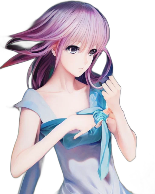 dress, staff, weapon, creature, anime, pixel art, concept art, fantasy art transparent PNG cut-out
