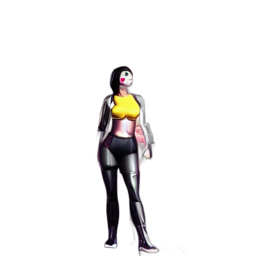 robot, staff, weapon, jacket transparent PNG cut-out