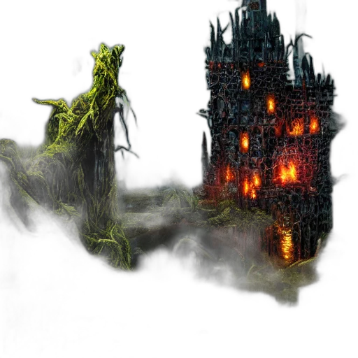 dragon, creature, concept art, fantasy art, 3d render, comic book art, fog, forest transparent PNG cut-out