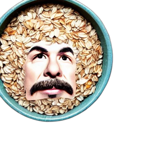 food, mask, face, hair, cartoon, comic book art, pixel art, bowl transparent PNG cut-out