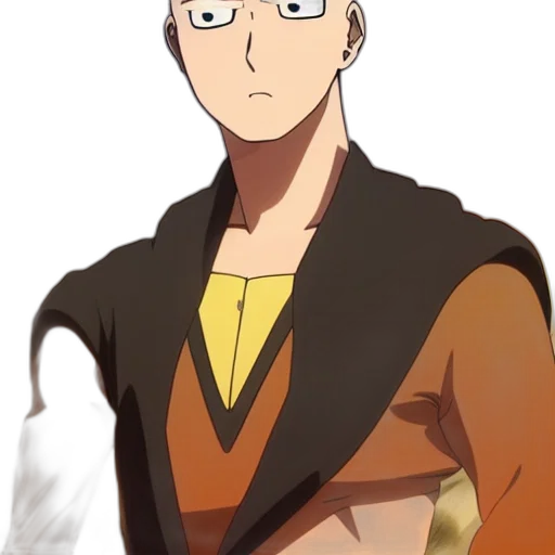 jacket, staff, face, creature, anime, cartoon, concept art, comic book art transparent PNG cut-out