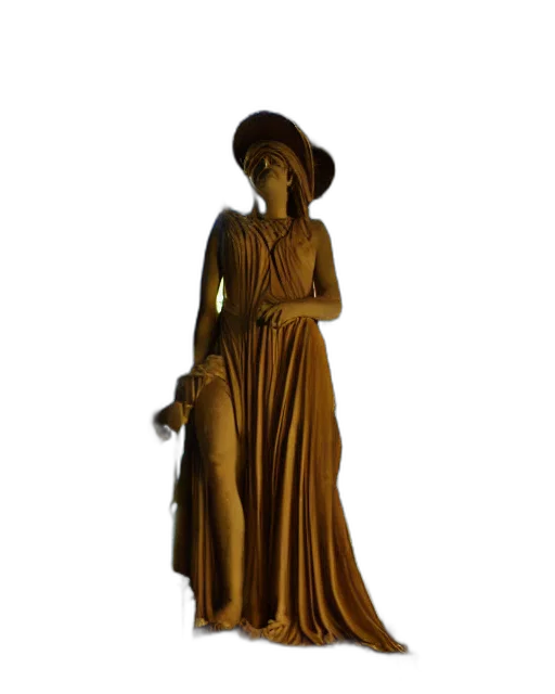 dress, staff, crown, jewelry transparent PNG cut-out