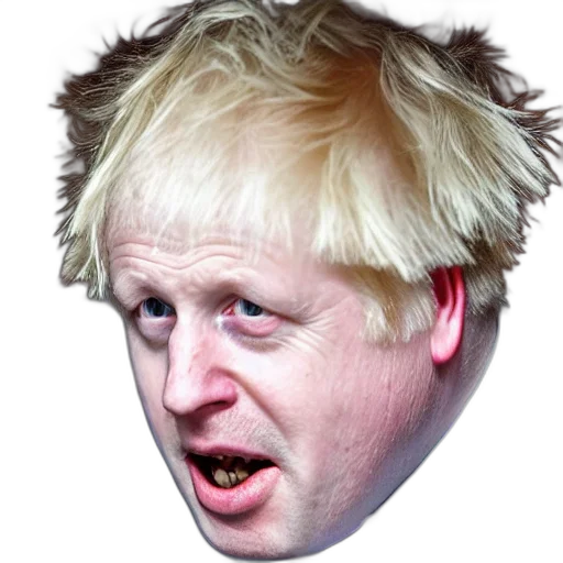 face, mask, creature, crown, boris, johnson, hiding, cupboard transparent PNG cut-out