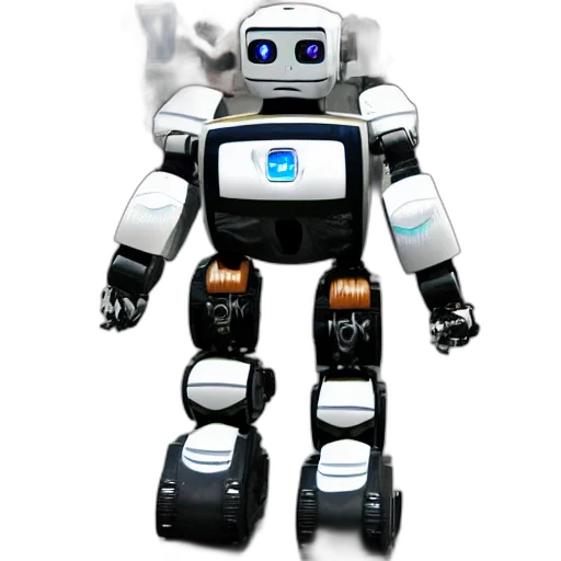 robot, 3d render, concept art, pixel art transparent PNG cut-out