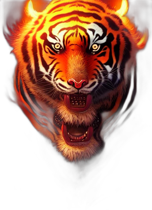 animal, creature, mask, photorealistic, fantasy art, concept art, watercolor, red transparent PNG cut-out