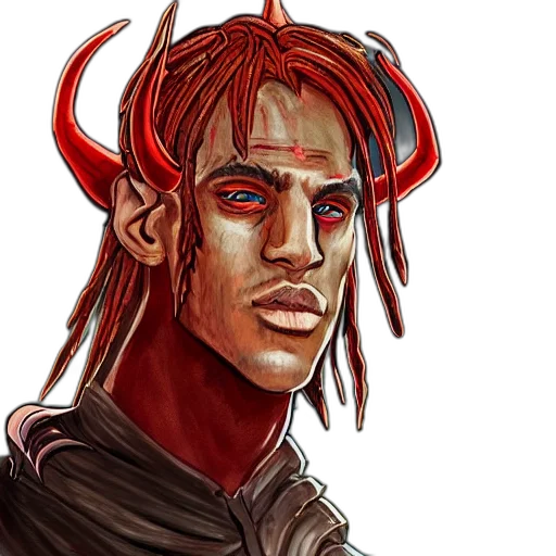 face, staff, dragon, fantasy art, concept art, comic book art, pixel art, red transparent PNG cut-out