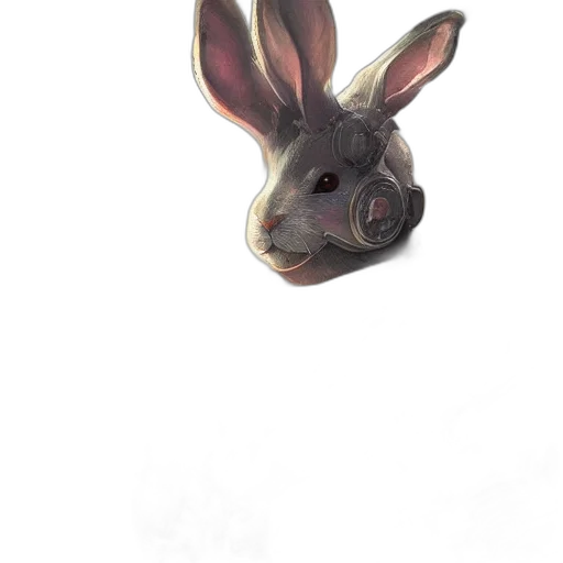 animal, mask, creature, face, photorealistic, watercolor, concept art, 3d render transparent PNG cut-out
