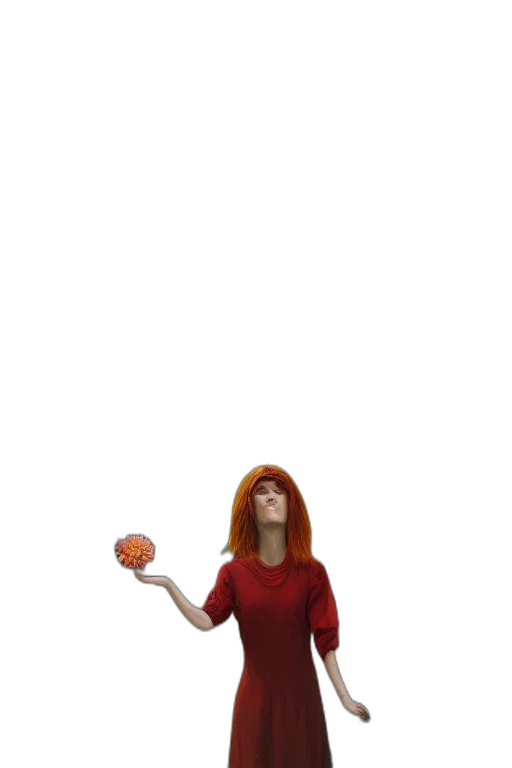 dress, staff, creature, mask, 3d render, concept art, cartoon, photorealistic transparent PNG cut-out
