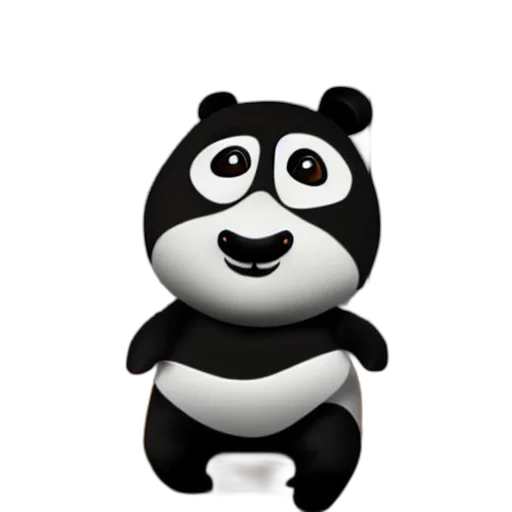 animal, creature, 3d render, photorealistic, cartoon, concept art, kungfu, panda transparent PNG cut-out