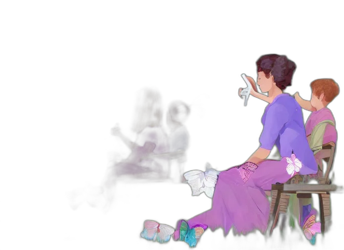 staff, dress, mask, shoes transparent PNG cut-out