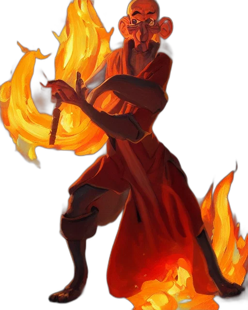 staff, concept art, fantasy art, pixel art, comic book art, fire, red, dark transparent PNG cut-out