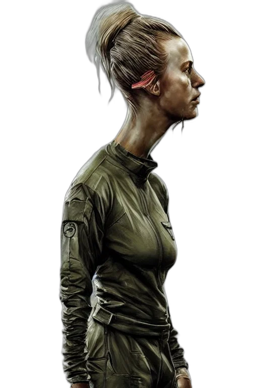 jacket, staff, face, concept art transparent PNG cut-out