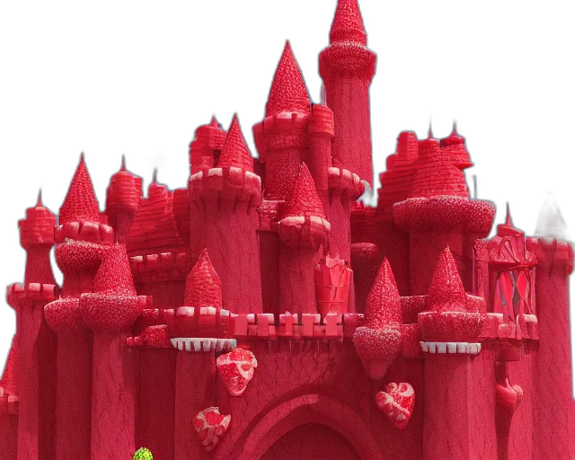crown, building, dragon, 3d render, concept art, fantasy art, pixel art, city street transparent PNG cut-out