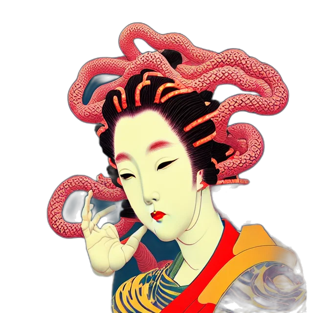 staff, jewelry, mask, pixel art transparent PNG cut-out