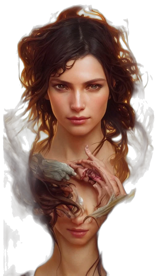 face, dragon, jewelry, fantasy art transparent PNG cut-out