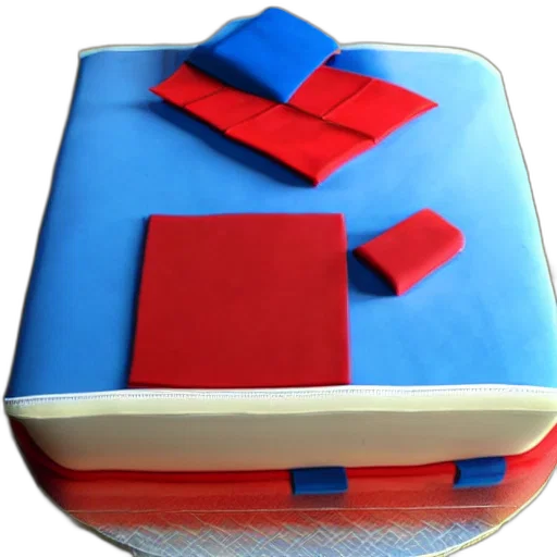 food, 3d render, red, blue transparent PNG cut-out