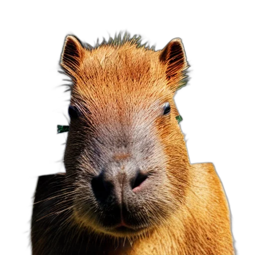 animal, staff, hair, hat, photorealistic, 3d render, realistic, high transparent PNG cut-out