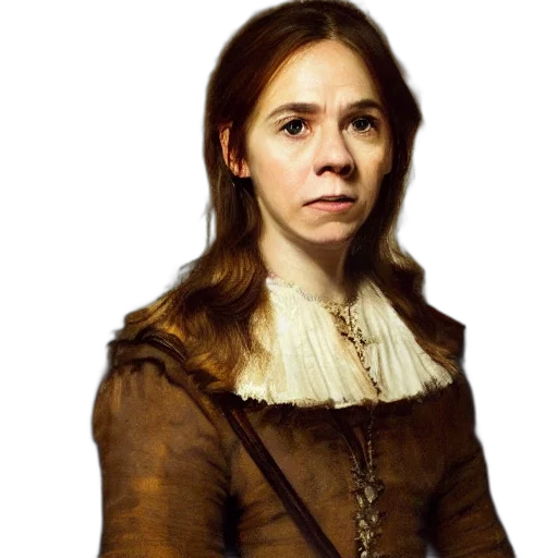 face, staff, dress, hair transparent PNG cut-out