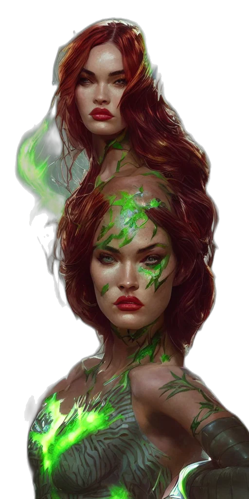 face, fantasy art, concept art, photorealistic transparent PNG cut-out