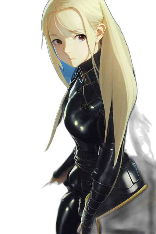 dress, jacket, robot, weapon transparent PNG cut-out