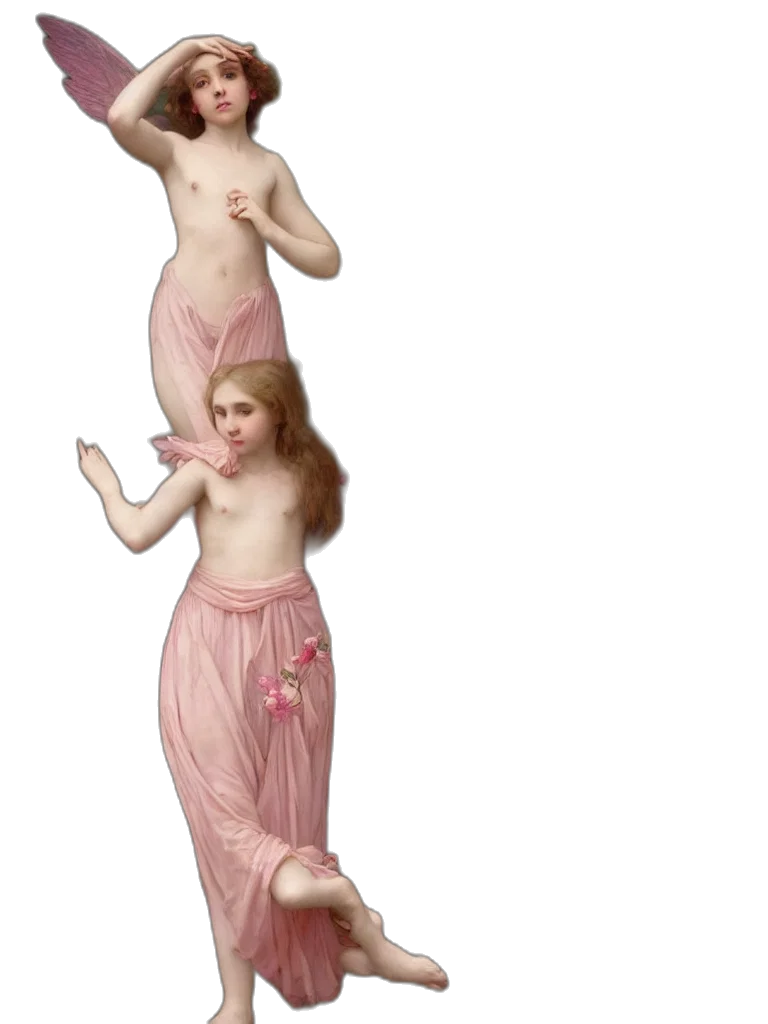 dress, creature, 3d render, concept art transparent PNG cut-out