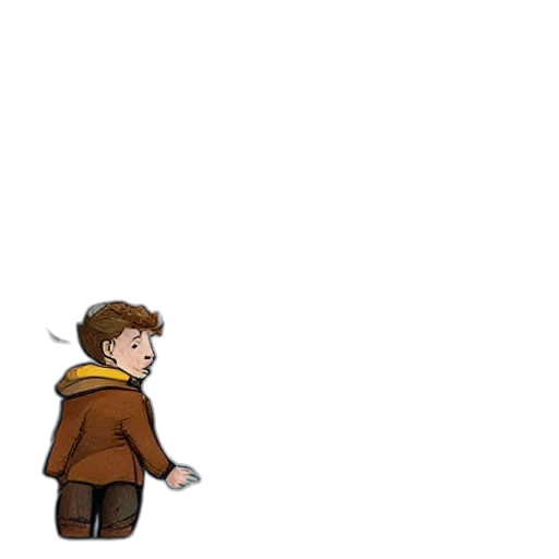 jacket, creature, staff, pixel art transparent PNG cut-out