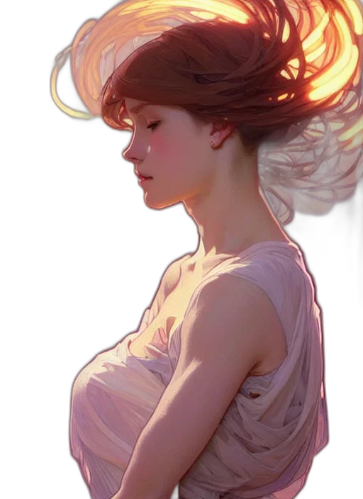 dress, face, crown, hair transparent PNG cut-out