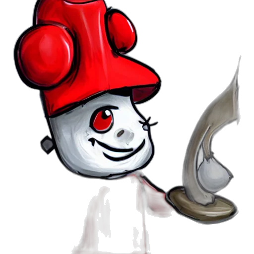 staff, robot, weapon, hat, concept art, pixel art, 3d render, fantasy art transparent PNG cut-out