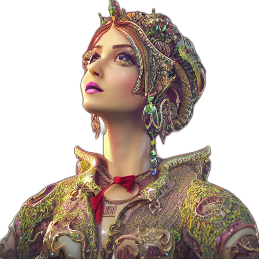 crown, jewelry, face, staff, fantasy art, concept art, 3d render, photorealistic transparent PNG cut-out