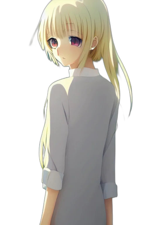 dress, jacket, staff, face, anime, pixel art, 3d render, cartoon transparent PNG cut-out