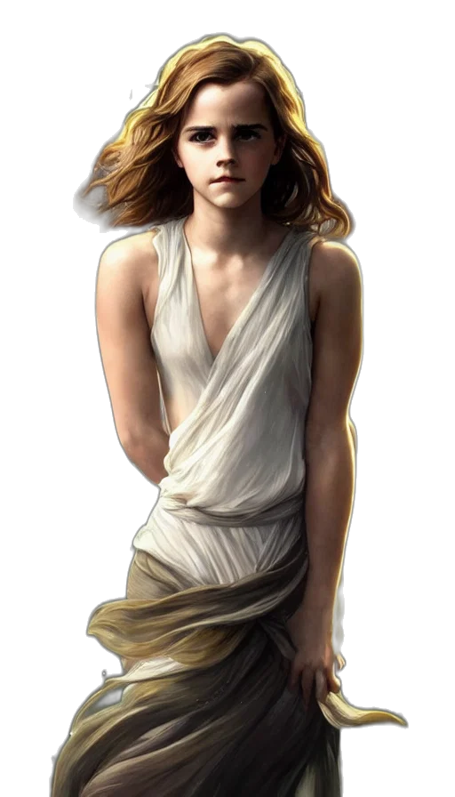dress, staff, fantasy art, concept art transparent PNG cut-out
