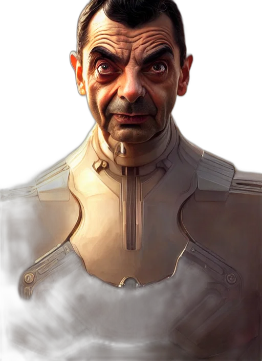 face, staff, robot, mask, concept art, photorealistic, comic book art, fantasy art transparent PNG cut-out