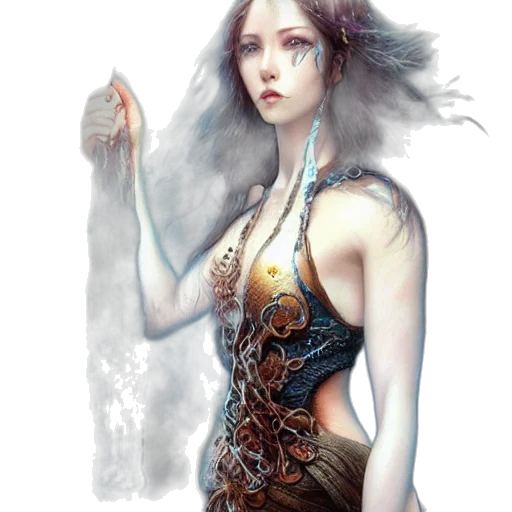 dress, jewelry, sword, dragon transparent PNG cut-out
