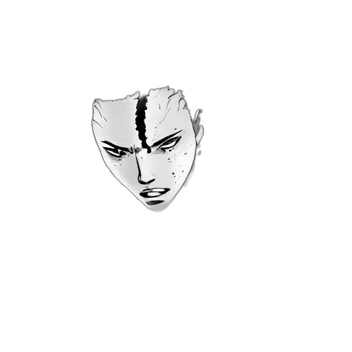 mask, face, jewelry, crown, comic book art, concept art, pixel art, anime transparent PNG cut-out