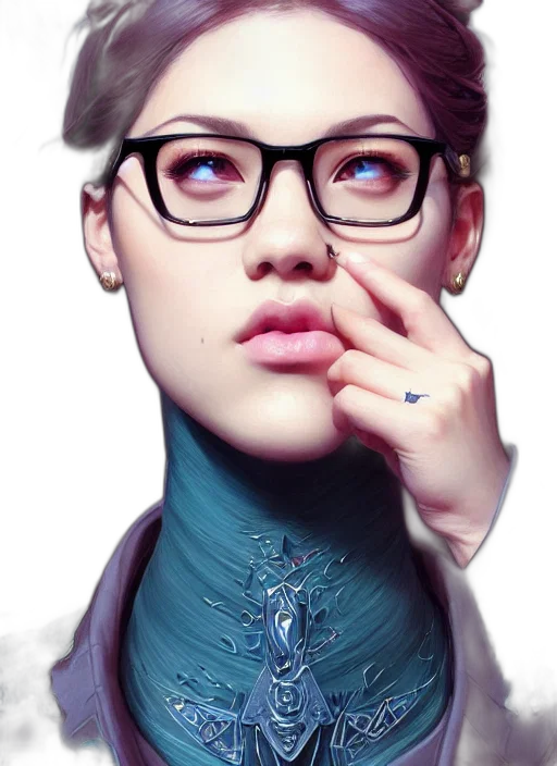 jewelry, face, photorealistic, fantasy art transparent PNG cut-out