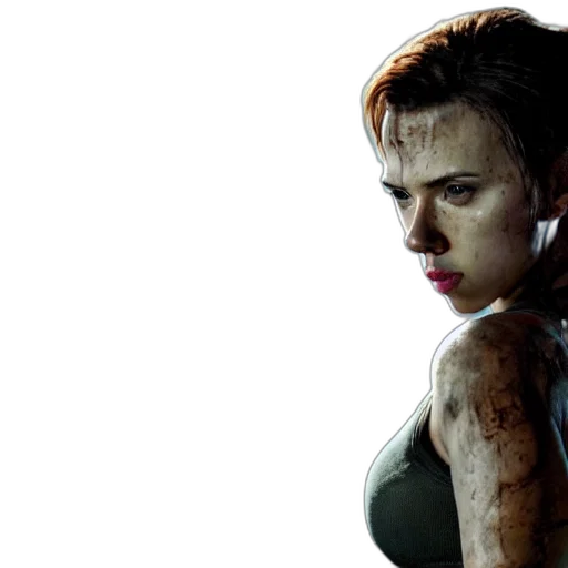 concept art, photorealistic, cyberpunk, comic book art transparent PNG cut-out