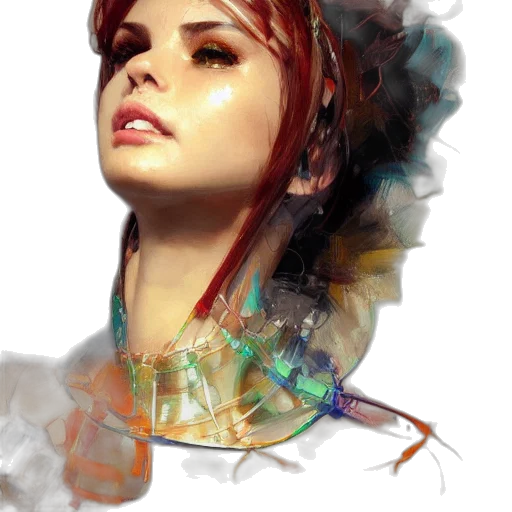 face, dress, photorealistic, fantasy art transparent PNG cut-out