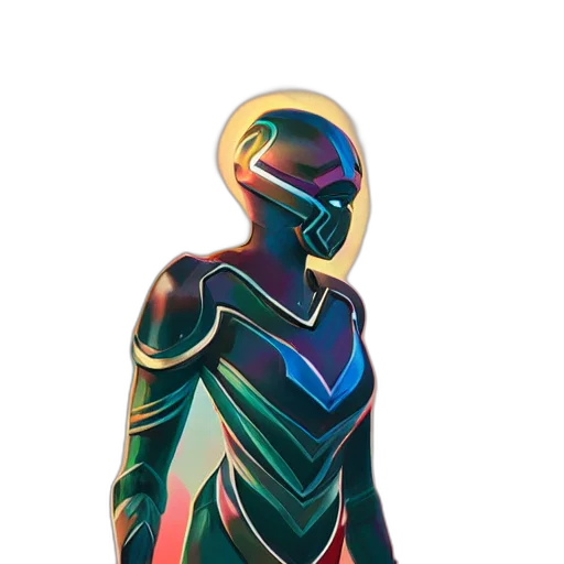 robot, jacket, dress, mask transparent PNG cut-out
