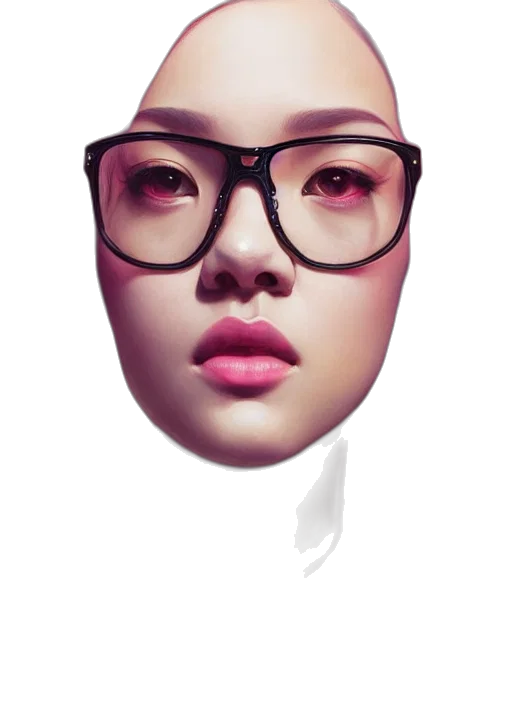 face, mask, photorealistic, concept art transparent PNG cut-out