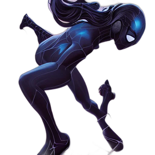 robot, mask, creature, hair, concept art, comic book art, 3d render, fantasy art transparent PNG cut-out