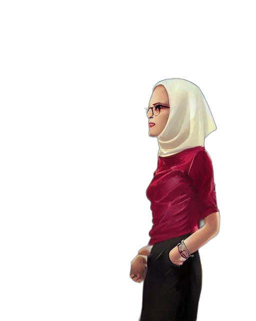 staff, jacket, face, dress transparent PNG cut-out