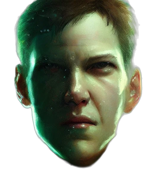 face, mask, robot, creature transparent PNG cut-out