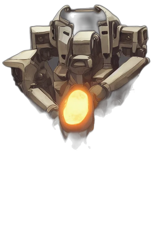weapon, robot, jacket, crown transparent PNG cut-out